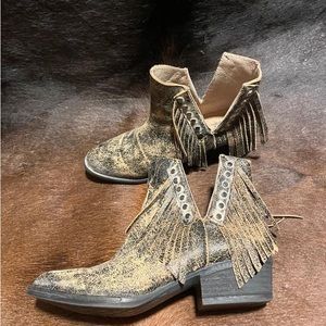 Corral fringe booties